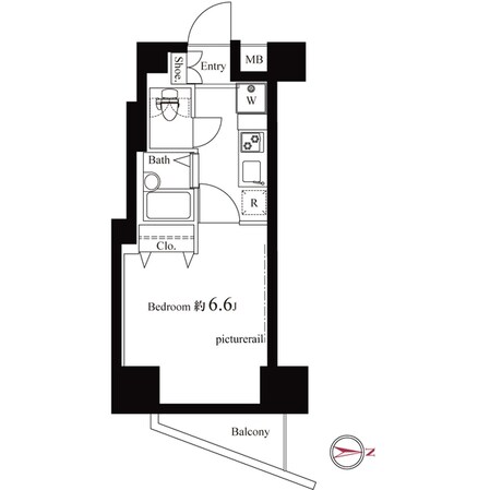 ヴェルト西大島グラーセの物件間取画像